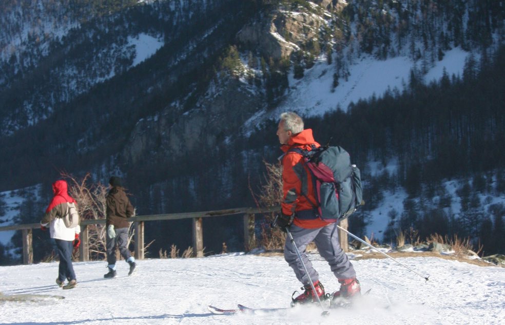  Hautes-Alpes, Névache Foncouverte, ski de fond. 